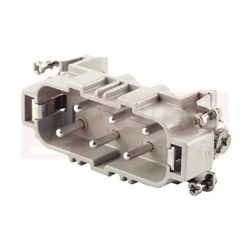 Konektor 6pin+PE V 35A/400V HDC HSB 6 MS, šroubový, č.7-12 (1498800000)