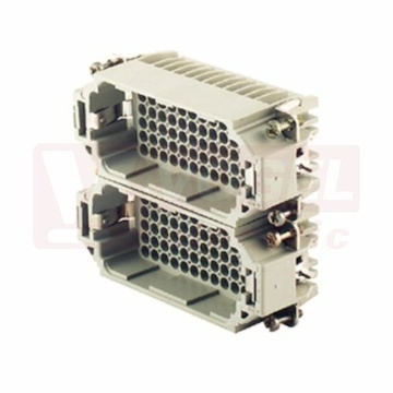 Konektor 72/144pin V 10A/250V HDC HDD 72 MC, krimpovací, č.73-144, druhá vložka pro vytvoření 144 pin konektoru size 10 (1651240000)
