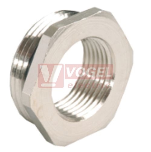 GM 25/GP 13,5 redukce mosazná, AGRO 3500.25.13, IP68, šestihranná, délka závitu 8 mm