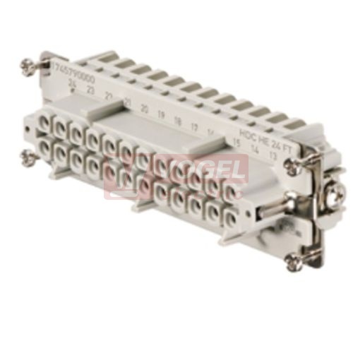 Konektor 24pin Z 16A/500V HDC HE 24 FT, pružinový (1745790000)