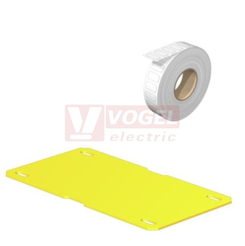 SFX 30/60 MM GE MultiMark štítek žlutý bez potisku k značení vodičů a kabelů, š/v 32x60mm, popis.pole 45x29,5mm,montáž váz.páskou, Polyuretan (2005420000)