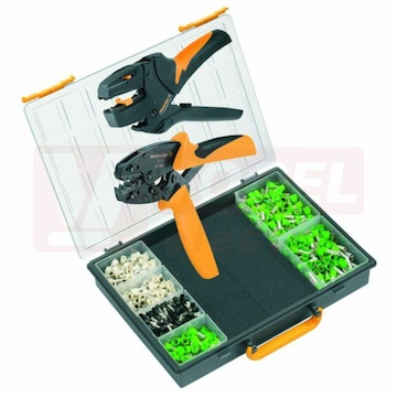 CRIMPSET 16 plastový organizér 338x57x261mm, lis.kleště PZ 16, nástroj k odizolování vodičů STRIPAX a sadou dutinek (9025850000)