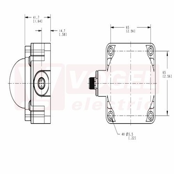 K80LGRYPQ EZ light K80F, světelná signalizace, barva ZE, RU, ŽL 18-30V DC, tělo žluté, plochá montáž, zapojení PNP, rozměr d107,6xv80,9xš66,7mm, připojení na M12/5pin IP67 (3077592)