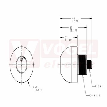 K50LGRAL1YNQ EZ-light K50L, světelná signalizace, barvy ZE, RU, ŽL se zvuk.signálem (stálý tón 90dB), 18-30V DC, zapojení NPN, rozměr pr.50xv68mm, mon.závit M30x1,5mm, připojení M12/5pin, IP50 (3079481)