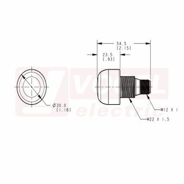 K30APTGRCQ EZ light K30, světelná signalizace s dotykovým senzorem, barva ZE pracovní, RU potvrzovací 12-30V DC, zapojení PNP, rozměr pr.30xv54,5mm, mont.závit M22x1,5mm, připojení M12/4pin, IP67/69 (3085130)