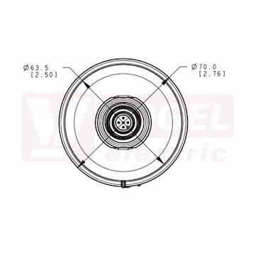 K70LGYRPQ EZ-light K70, světelná signalizace, barvy ZE, ŽL, RU 12-30V DC, zapojení PNP, rozměr pr.70, mon.závit M30x1,5mm, připojení M12/5pin, IP65 (3097880)