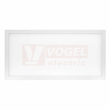 Svítidlo LED přisazené 25W EXCLUSIVE, 220-240V, obdélníkové, stmív. se změnou CCT, světelný tok 210-2100 lm, 2700-6000 K, IP20, tělo hliník, difuzor mléčný, rozměr 295 × 595 × 52 mm