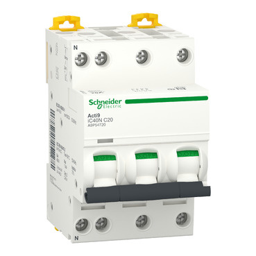 Jistič 3P+N 20A C iC40N (A9P54720) 6kA Acti9