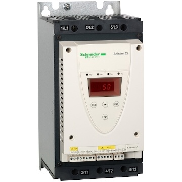 ATS22D88S6 Softstartér 22/45/55 kW, 88 A, 230/400/500 V, zabudovaný by-pass, Uc = 230 V AC