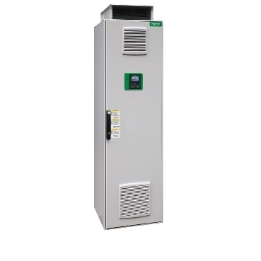 ATV630C31N4F Frekvenční měnič 315 kW, In = 590 A, 3 x 380 až 440 V, IP 21, třída 3C3 a 3S3, EMC filtr C3, vstupní odpínač, vstupní a motorová tlumivka, rychlé polovodičové pojistky, sam. stojící
