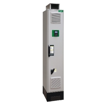 ATV950C13N4F Frekvenční měnič 132 kW, In = 250 A, 3 x 380 až 440 V, IP 54, třída 3C3 a 3S3, EMC filtr C3, vstupní odpínač, vstupní a motorová tlumivka, rychlé polovodičové pojistky, bez brzdného modulu, sam. stojící
