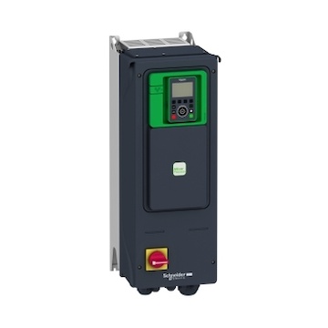 ATV950D11N4E Frekvenční měnič 11 kW, In = 23,5 A, 3 x 380 až 480 V, IP 55, třída 3C3 a 3S3, EMC filtr C2, s DC tlumivkou, brzdným modulem a odpínačem Vario, nástěnný