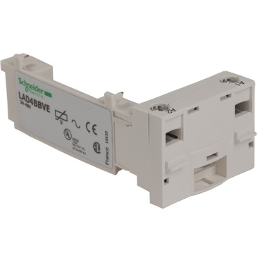 LAD4BBVE Blok přizpůsobovací pro stykače D09…D38, DT20…DT60, s odruš.modulem 24…48V