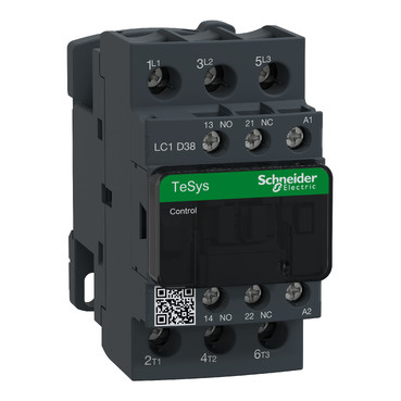 LC1D38D5 Stykač 3P 38A AC-3, 42VAC 50Hz, pom.kont. 1"Z"+1"V", šroubové svorky