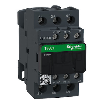 LC1D38E7 Stykač 3P 38A AC-3, 48V AC, pom.kont. 1"Z"+1"V" šroub.svorky, cívka s odrušovacím modulem