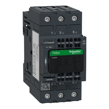 LC1D50A3JD 3P Everlink stykač AC3 440V 50A pružinové sv. cívky 12V DC