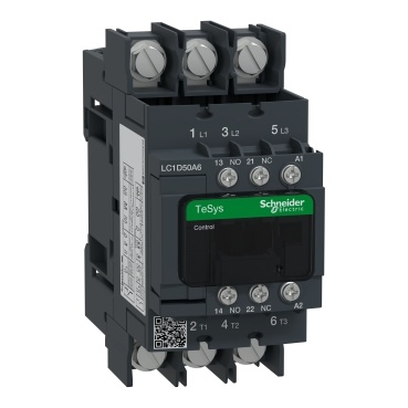 LC1D50A6P7 3P stykač se svorkami pro oka AC3 440V 50A cívka 230V AC 50/60Hz