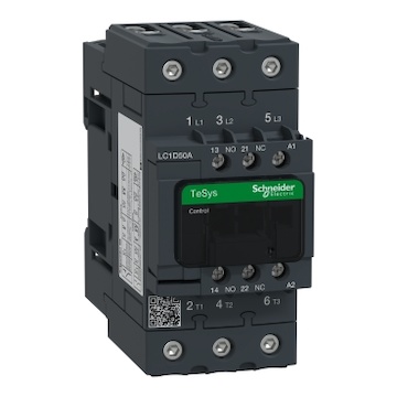 LC1D50AB5 3P stykač AC3 440V 50A cívka 24V 50Hz, pomoc.kont.1Z+1V, šroub.svorky