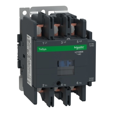 LC1D806P7 Stykač 3P 80A AC-3, cívka 230V AC, pomoc.kont.1"Z"+1"V", pro kabel.oka