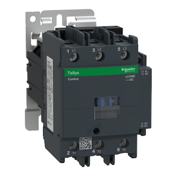 LC1D80FD Stykač 3P 80A AC-3, 110V DC, pom.kont. 1"Z"+1"V" šroub.svorky