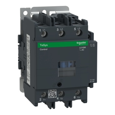 LC1D95F7 Stykač 3P 95A AC-3, 110V AC, pom.kont. 1"Z"+1"V" šroub.svorky