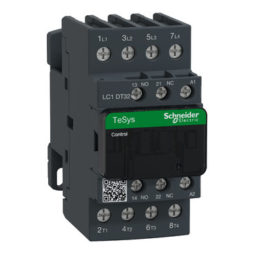 LC1DT32P7 Stykač 4P 4Z+0V 32A AC-1, 230V AC, pom.kont. 1"Z"+1"V" šroub.svorky