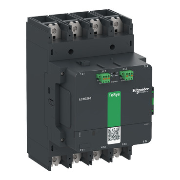 LC1G5004LSEA Stykač TeSys G 500A 4P AC3 cívka 200-500V AC/DC pokročilý, 1Z + 1V