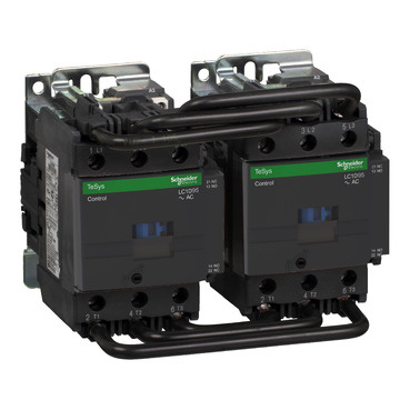 LC2D95E7 Stykač reverzační 3P 95A AC-3, 48V 50/60Hz, pom.kont. 1"Z"+1"V" šroub.svorky