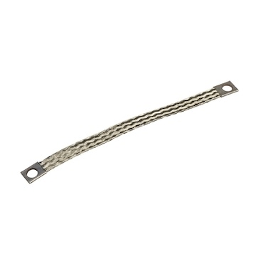 NSYEB156D6 Zemnící pásek L=150mm, š=12mm, 6mm2, průměr otvoru 6,5mm, pocínovaná měď (min.obj.množství 10ks)