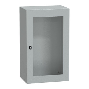 NSYS3D10640T S3D, Rozváděč IP66 v1000xš600xh400mm, bez mont.panelu, RAL7035, průhl.dveře
