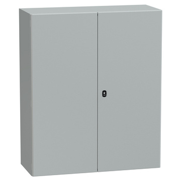 NSYS3D121040DP S3D, Rozváděč IP55 v1200xš1000xh400mm, mont.panel, RAL7035, 2-dvéřový