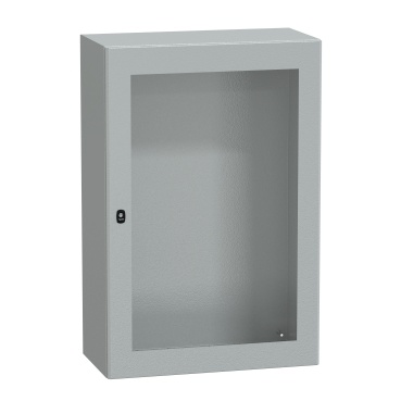 NSYS3D12840T S3D, Rozváděč IP66 v1200xš800xh400mm, bez mont.panelu, RAL7035, průhl.dveře