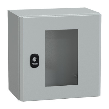 NSYS3D3320T S3D, Rozváděč IP66 v300xš300xh200mm, bez mont.panelu, RAL7035, průhl.dveře