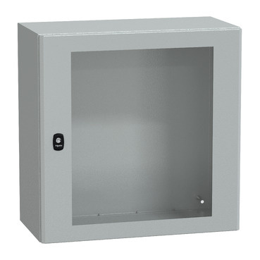 NSYS3D6630T S3D, Rozváděč IP66 v600xš600xh300mm, bez mont.panelu, RAL7035, průhl.dveře