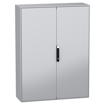 NSYSM1612402D skříň samostatně stojící SM, bez mont.panelu, 2-dv., všh 1600x1200x400mm, IP55, RAL7035, vč.kabelového dna