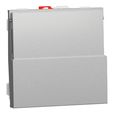 NU324630 Unica tlačítko střídavé ř.6/0 popisové pole, 10A/250V, Aluminium, pružinové svorky