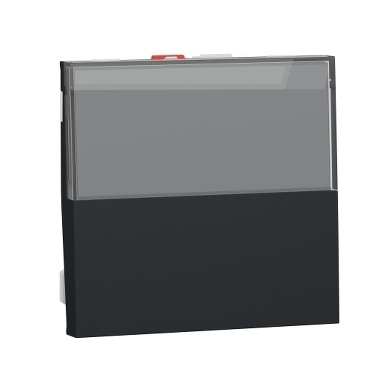 NU324654 Unica tlačítko střídavé ř.6/0 popisové pole, 10A/250V, Antracit RAL7021, pružinové svorky