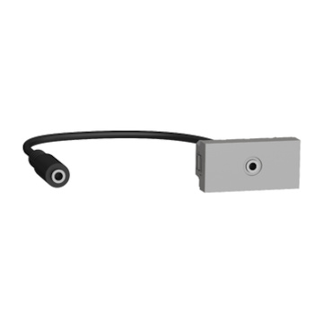 NU343330 Unica mini jack audio 3,5 mm konektor, 1M, Aluminium