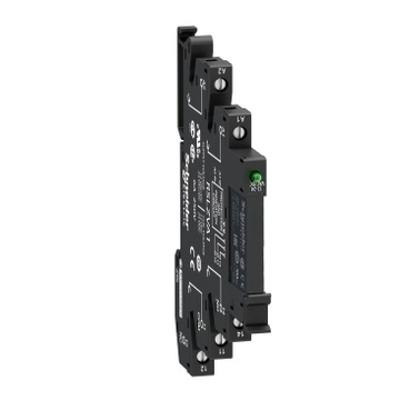 RSL1PVBU sestava relé 24V AC/DC, 1xCO přepínací kontakt 6A/250VAC + patice-šroubové svorky, š=6,1mm, LED indikace
