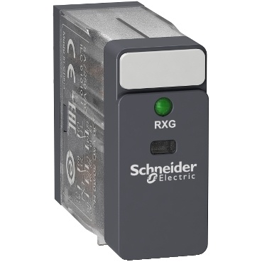 RXG23M7 interface relé do patice, 2xCO přepínací kontakty, 5 A/220 V AC, LED