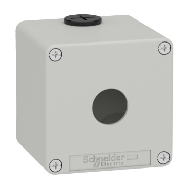 XAPD1501 Skříň kovová, barva šedá, M20, 1 otvor 22mm, 80x80mm, hl.74,5mm, UL CSA