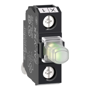 ZALVM1 Objímka LED 230V AC, BÍ, montáž do krabičky - UNIVERZÁLNÍ pro všechny barvy ZB5AWxx, ZB4BW.., ZB5AVxx a ZB4BVxx