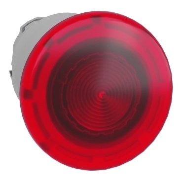 ZB4BW643 Hlavice stiskací hřibová prosvětlená RU, pr.40mm, "stiskni-táhni", integrovaná LED (nelze použít jako nouz.zastavení)