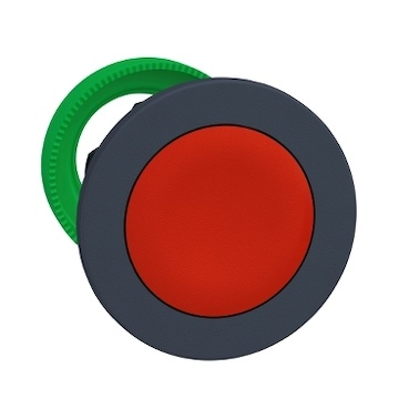 ZB5FA4 Ovládací hlavice s návratem, rudá, lícující, materiál plast, mont.otvor 30mm, zapuštěné provedení