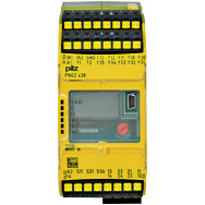751330 PNOZsigma bezpečnostní relé (standalone), výstupy: 2 spínací kontakty, 2rozpínací kontakty, UB = 24- 240 V AC/DC, šířka: 45 mm, monitorování otáčení, klidového stavu,indukční sensory a/nebo enkodér otáček, obsluha displeje push & tu (751330)