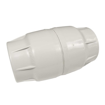 Spojka PLAST 40 05043 KB, spojka narážecí k optickému kabelu, šedá, HDPE