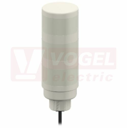 TL50GYRAC TL50 světelný sloup TL50H, barva ZE, ŽL, RU + alarm, vyšší intenzita světla, 18-30V DC, 24V AC, barva těla šedá, mont.závit M30x1,5mm, rozměr pr.50xv192,4mm, IP50, připojení kabelem 2m (3015130)