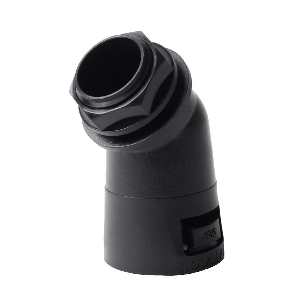 PM 32x1,5 vývodka AM34/32-45 Adaptalok 45°, černá, pro chráničky APAFS/APACS (132302537)