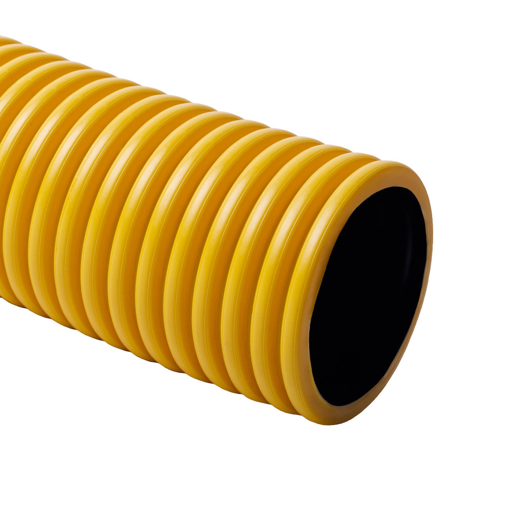 Chránička 50 KF 09050 EA KOPOFLEX 50, 450N, 41/50mm, žlutá, dvouplášťová ohebná korugovaná chránička, HDPE, IP40