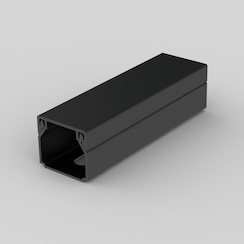 Lišta v 10xš 20 LHD 20X20_FD (2m karton) hranatá, černá, UV stabilní